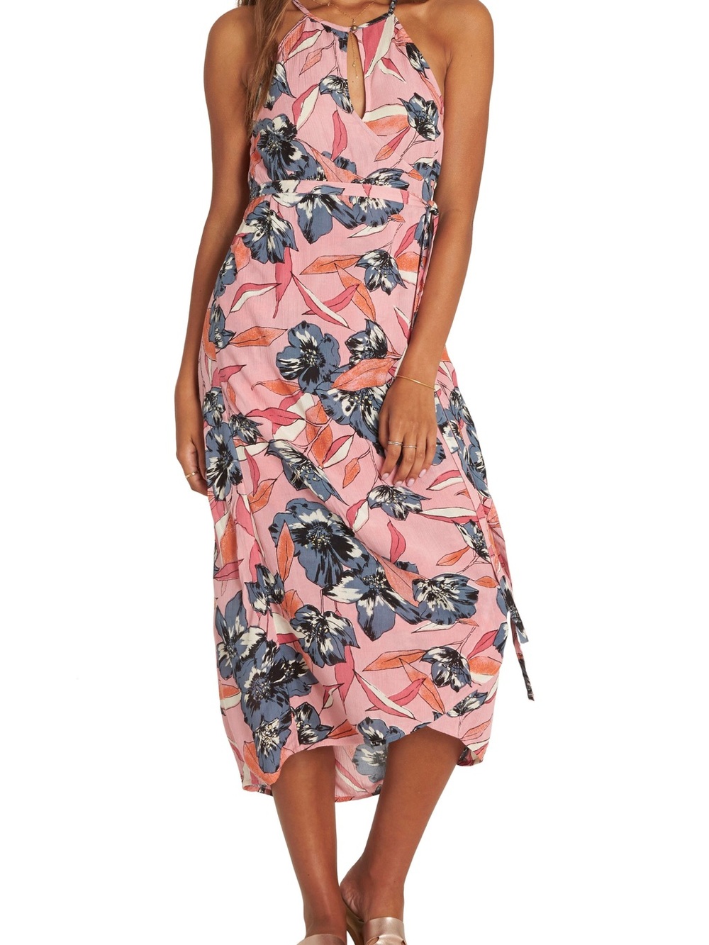 NWT BILLABONG [$79] Aloha Dress Midi Wrap